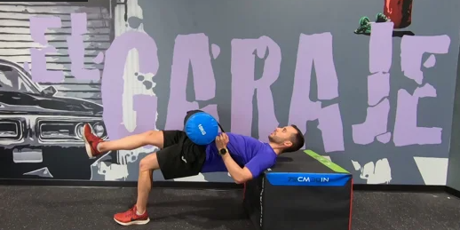 Hip thrust unilateral sandbag