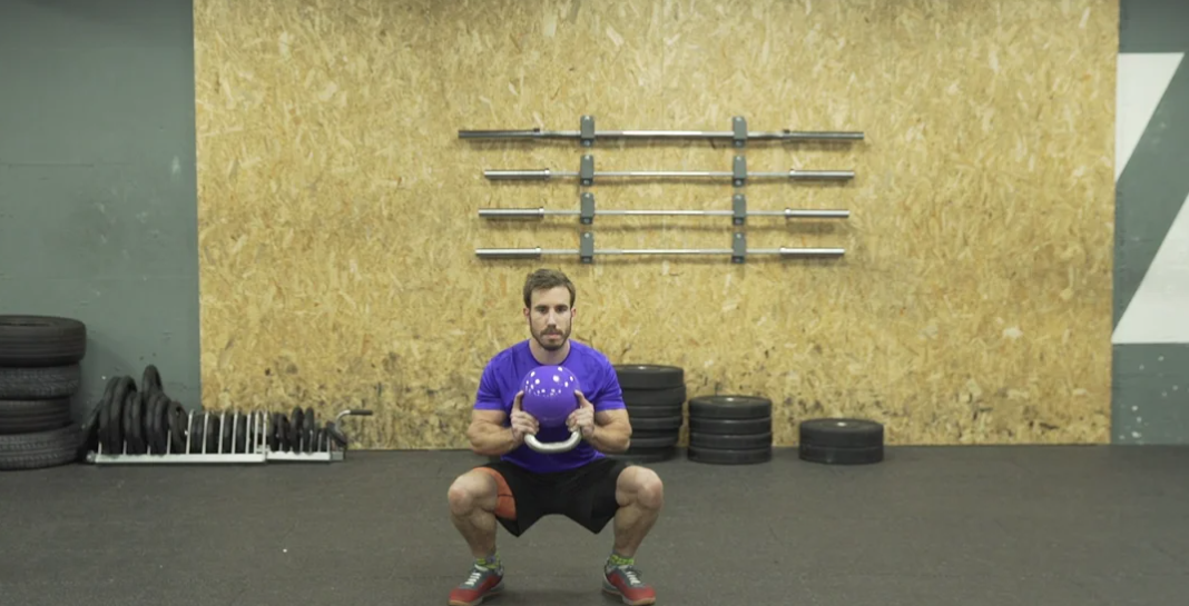 Goblet squat con Kettlebell